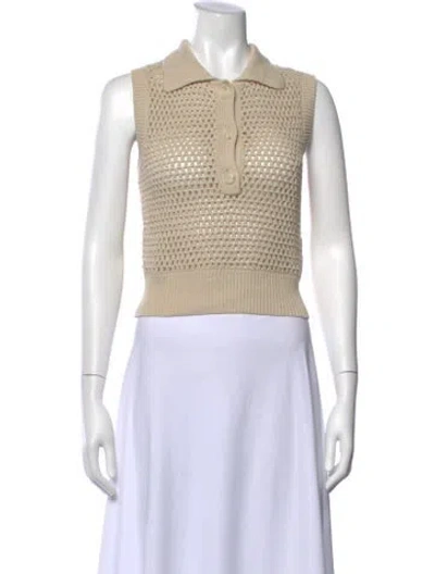 Pre-owned Frame Sleeveless Polo In Neutral