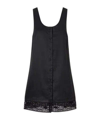 Frame Sleeveless Skirt In Black
