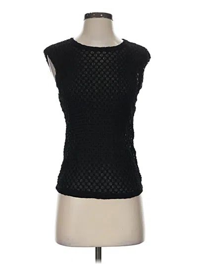 Pre-owned Frame Sleeveless Top Black Crew Neck Tops