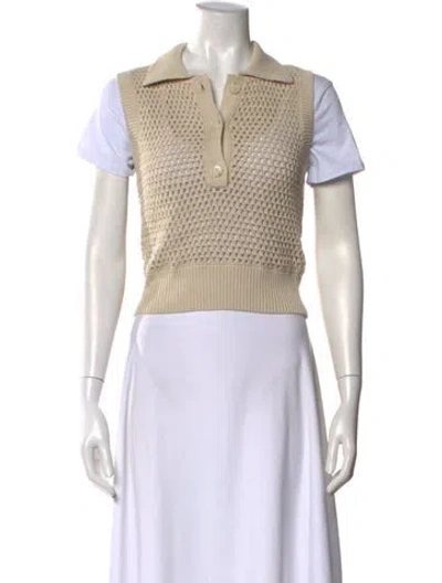 Pre-owned Frame Sleeveless Top In Neutral