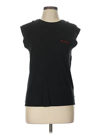 Pre-owned Frame Sleeveless T-shirt In Black