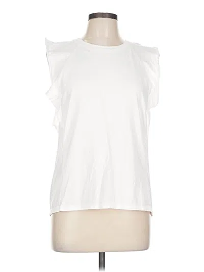 Pre-owned Frame Sleeveless T-shirt In White