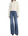 Frame The Pixie High-rise Flared Jeans In Blue