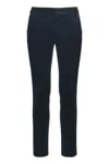 Frame Tailored Chino Pants With Back Pockets In Blue