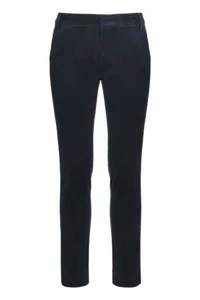 Frame Slim Fit Chino Trousers In Blue