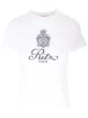 Frame White T-shirt With Ritz Paris Logo On The Front In Cotton Woman In White