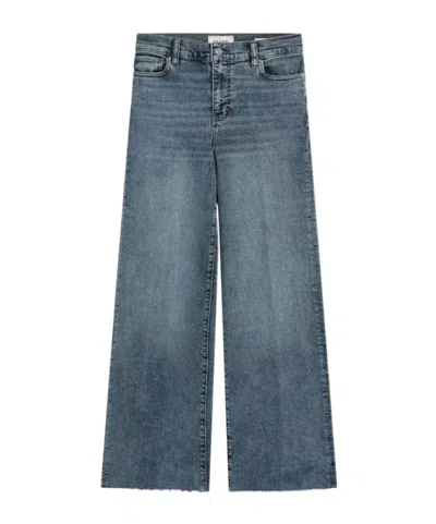 Frame Slim-fit Wide-leg Jeans In Blue
