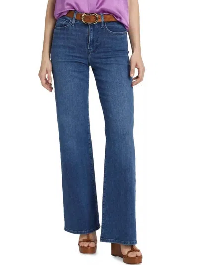 Frame Slim Palazzo Jean In Temple In Blue