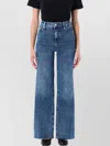 Frame Le Slim Raw Hem Palazzo Jeans In Blue
