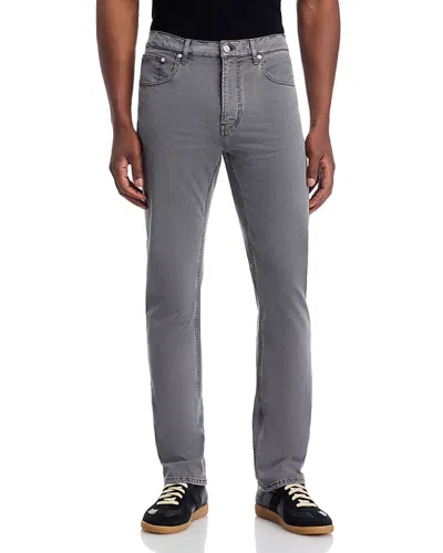 Frame Slim Straight Fit Jeans In Old Blue In Gray