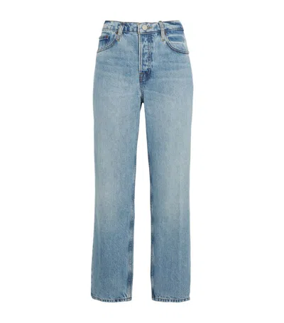 FRAME FRAME SLOUCHY MID-RISE STRAIGHT JEANS