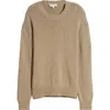 Frame Men's Ribbed Crew Sweater In Light Brown