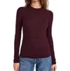 Frame Smocked Silk Blend Crewneck Top In Pink
