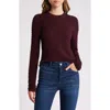 Frame Smocked Silk Blend Crewneck Top In Wine