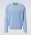 Frame Cashmere Crewneck Sweater In Soft Blue