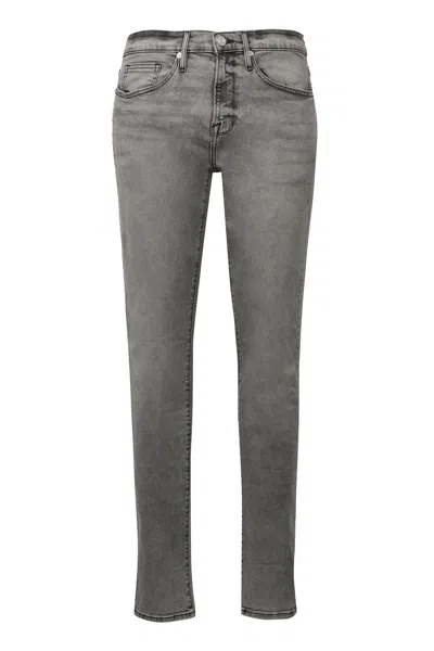 Frame Solano 5-pocket Slim Fit Jeans In Gray