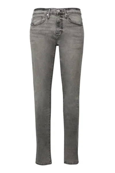 Frame Solano 5-pocket Slim Fit Jeans In Gray