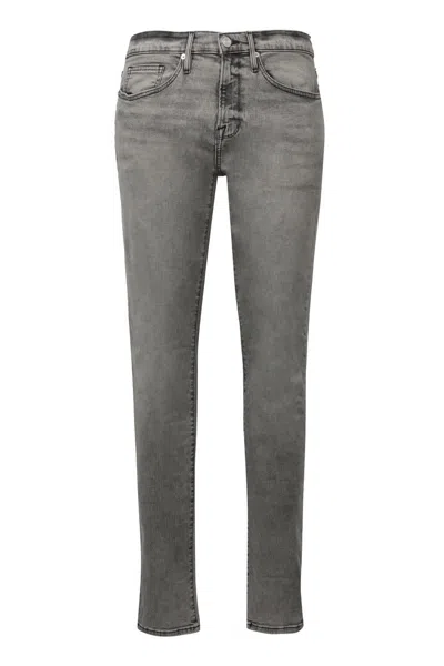 Frame Solano 5-pocket Slim Fit Jeans In Gray