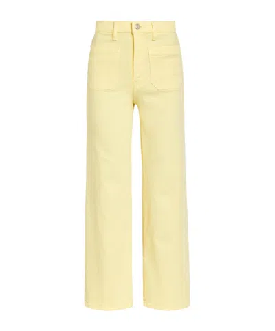 Frame Solid Color Straight-leg Jeans In Yellow