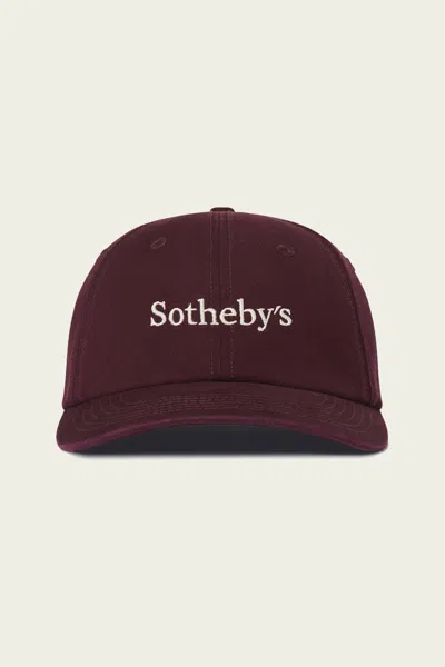 Frame Sotheby's Baseball Cap In Burgundy