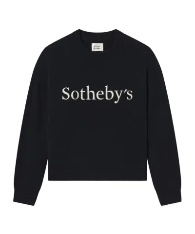 Frame Sotheby's Cashmere Sweater In Black