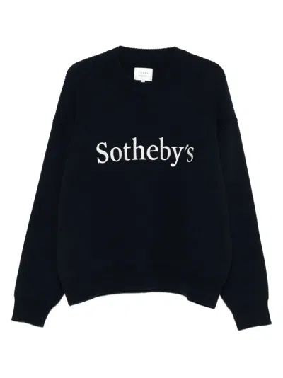 Frame Sotheby's Cashmere Sweater In Blue