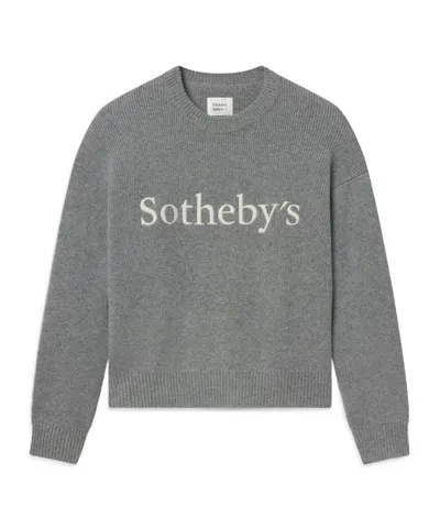 Frame Sotheby's Cashmere Sweatshirt In Gray