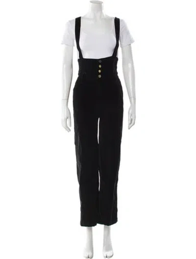 Pre-owned Frame Square Neckline Jumpsuit In Black