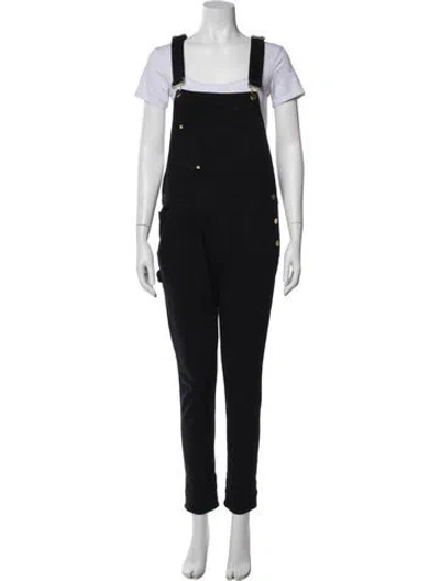 Pre-owned Frame Square Neckline Jumpsuit In Black