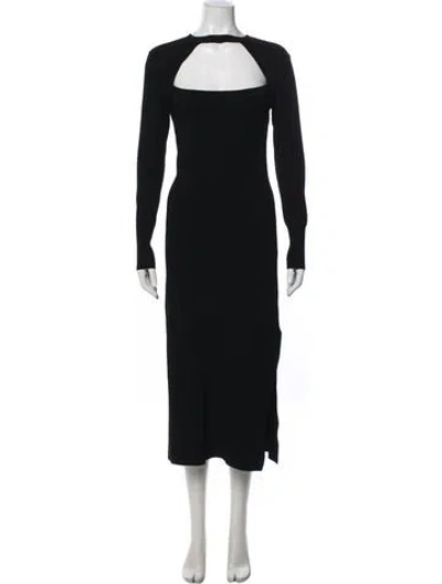 Pre-owned Frame Square Neckline Long Dress In Blue