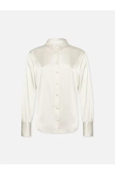 Frame Standard Shirt In Off White In Cream