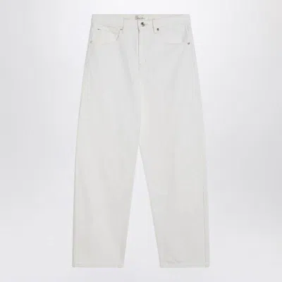 Frame Stiff Denim Jeans In White