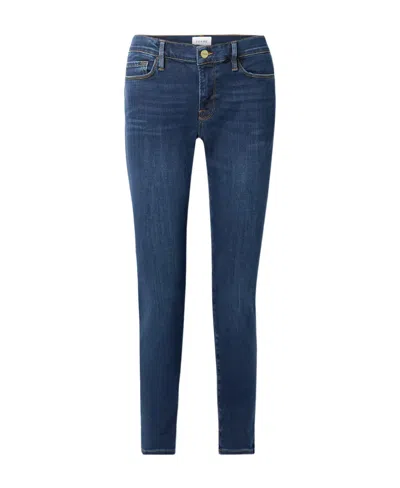Frame Straight Cut Jeans In Blue