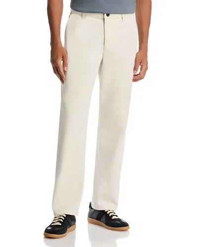 Frame Straight Fit Chinos In White