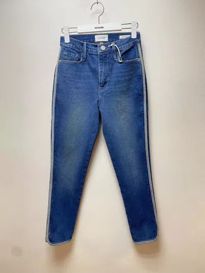 Frame Straight Jeans In Blue