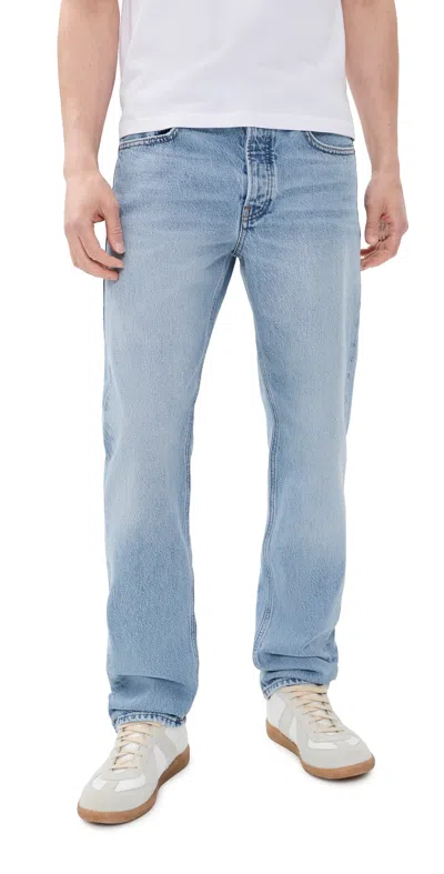 Frame Straight Jeans Fieldtrip In Blue