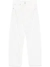Frame White Straight Jeans In White