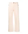 Frame Straight-leg Utility Trousers In Pink