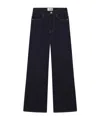 Frame Le Slim Palazzo Jeans In Black