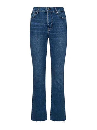 Frame The Reboot High Rise Ankle Bootcut Jeans In Keepsake In Blue