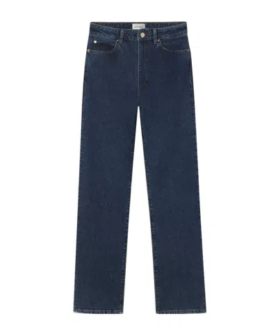 Frame Straight Leg Jeans In Blue