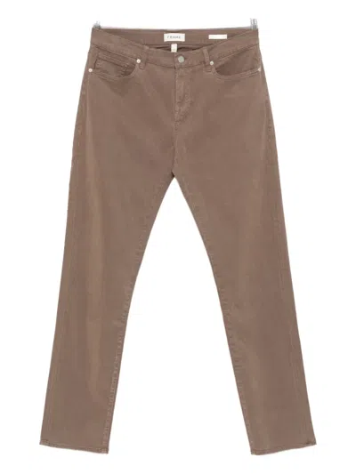 Frame Straight-leg Jeans In Brown