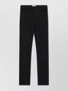 Frame Denim Trousers With Belt Loops In Black