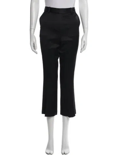 Pre-owned Frame Straight Leg Pants In Black