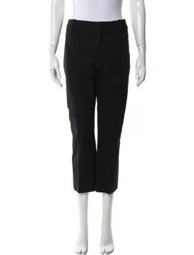 Pre-owned Frame Straight Leg Pants In Black
