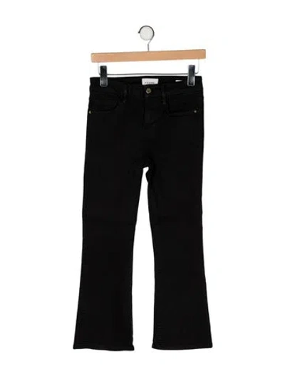Pre-owned Frame Straight Leg Pants In Black
