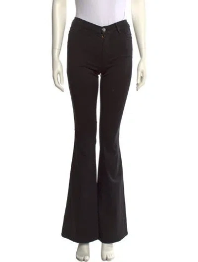 Pre-owned Frame Straight Leg Pants In Black