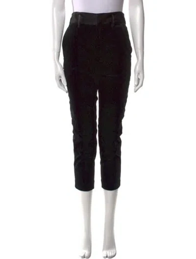 Pre-owned Frame Straight Leg Pants In Black