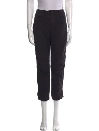 Pre-owned Frame Straight Leg Pants In Black