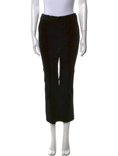 Pre-owned Frame Straight Leg Pants In Black